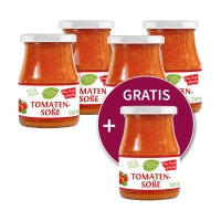 5 für 4 = 1 gratis: Das Beste günstig-Tomatensoße